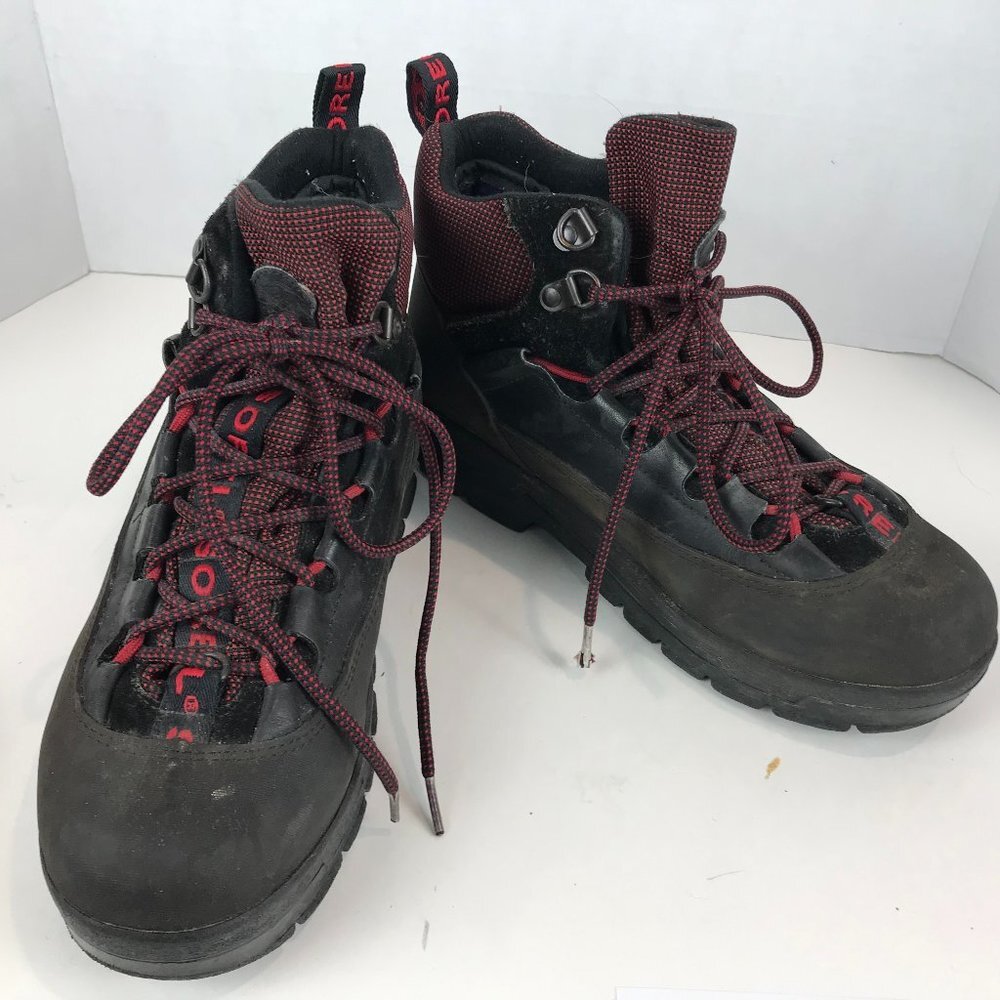 Sorel leather hiking boots w/removeable liner US 10